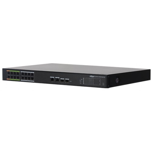 DAHUA LR2218-16ET-240 16 Portlu Yönetilebilir ePoE Switch ( 8 e-PoE+8FE PoE +2 GE+2GE SFP)