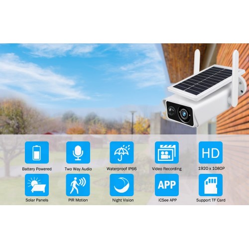 İNOX-202 IPC SOLAR WİFİ Kablosuz BULLET
