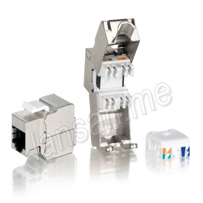 LNS-7201 CAT6A 10G , Shielded Keystone Jack