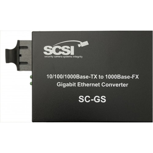 SCSI Network SC-GM 10/100/1000 MM Fiber Converter