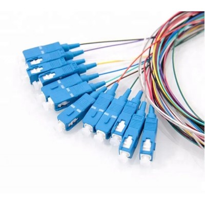 ALFAFONET LSZH 9/125 SC/UPC SM RENKLİ Fiber Optik Pigtail 2MT- (12 ADET)(PGT-SCA2LBLZ12C-02)