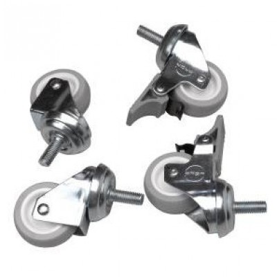 LN-ZMN-TKR-5020-XX ÖN MONTAJLI WM/PT TEKERLEK SETİ - 1 SET:4 ADET / 2 FRENLİ / 2 FRENSİZ, M10 (PLASTİK)