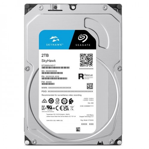SEAGATE SKYHAWK 2TB 5900RPM 256MB SATA3 ST2000VX017 7/24 HARDDİSK