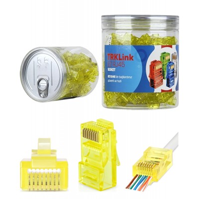 TRKLink TRK-EZ-RJ45-SR KONNEKTÖR (SARI) 100 'lüPAKET TRK-N