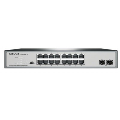 STONET ST3118GS-D 16P BAKIR+2P SFP RACKMOUNT GB ETHERNET SWİTCH