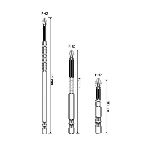 90MM SOLIDFAST KAYDIRMAZ UÇ ÇELİK/TİTANYUM YILDIZ UÇ ANTI-SLIP BIT