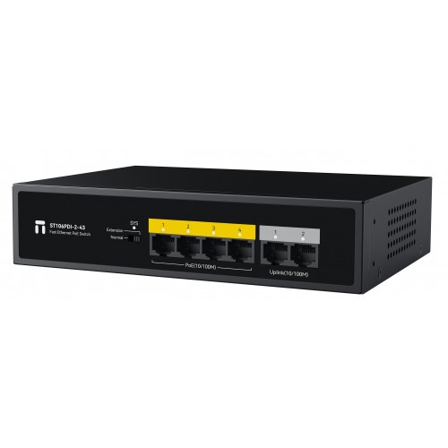 STONET ST106PDI-2-43 4PORT FE POE SWİTCH 43W